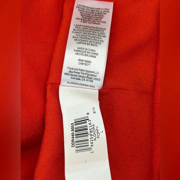 Dress the Population Alondra Cocktail Dress in Poppy - Picture 6 of 9